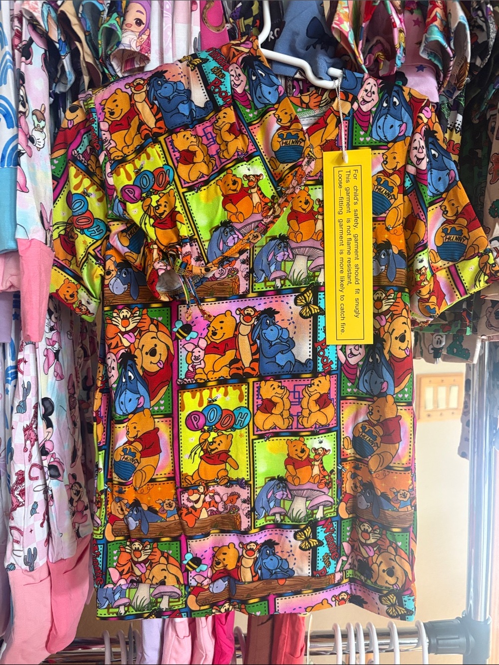 Bamboo Winnie the Pooh Multicolor baby/kids pajamas